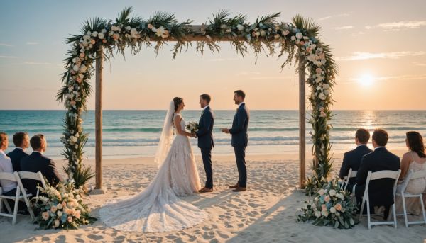 Un mariage inoubliable sur une plage privée
