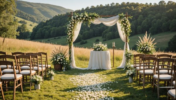 Un mariage romantique aux accents champêtres