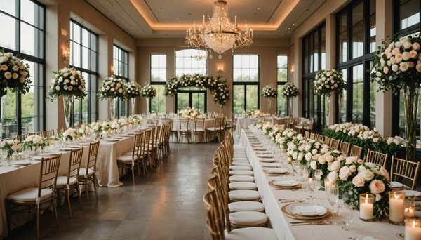 Comment intégrer les fleurs à votre salle de mariage ?