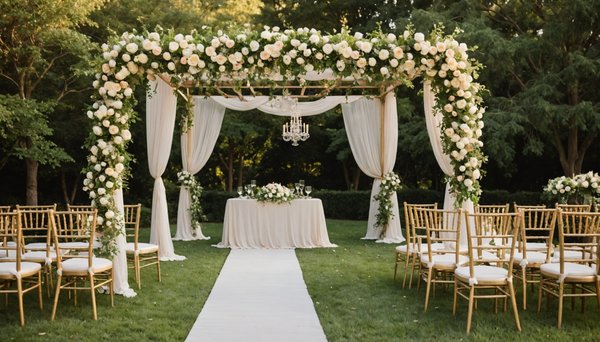 Quels sont les éléments indispensables pour une décoration de mariage romantique ?