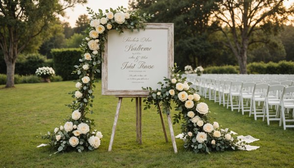 Sublimez votre union avec un panneau de mariage personnalisé