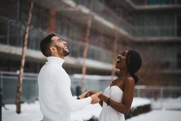 Mariage blanc au ski réussi